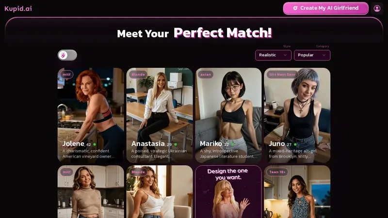 Kupid AI skjermbilde
