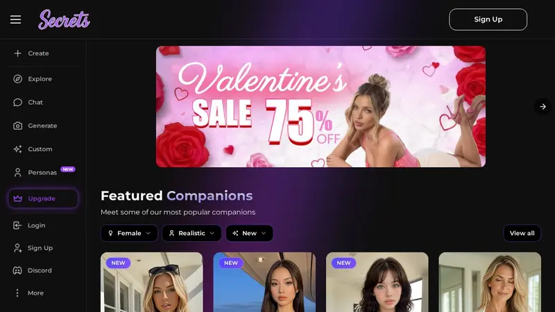 Secrets AI skjermbilde